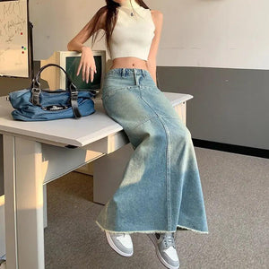 Slimming Denim Fishtail Skirt - MRC STOREbottomsMy StoreSlimming Denim Fishtail Skirt - MRC STOREMRC STORECJQZ206215903CXBlue SkirtL
