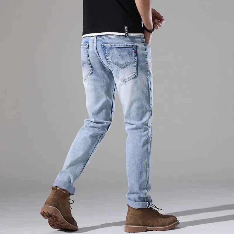 Slim fit Ripped White Jeans - MRC STOREbottomsMy StoreSlim fit Ripped White JeansMRC STORECJXX200404701AZJS813 Light Blue28