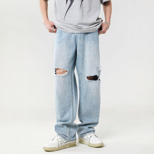 Fashion Personality Light Color Hole Jeans - MRC STOREbottomsMy StoreFashion Personality Light Color Hole Jeans - MRC STOREMRC STORECJXX212816705EVLight Blue2XL