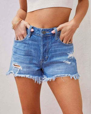 Ripped Denim Shorts - MRC STOREbottomsMy StoreRipped Denim ShortsMRC STORECJNZ207719905EVPicture Color2XL