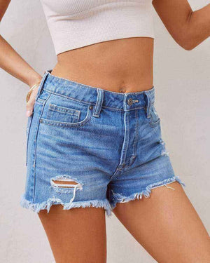 Ripped Denim Shorts - MRC STOREbottomsMy StoreRipped Denim ShortsMRC STORECJNZ207719905EVPicture Color2XL