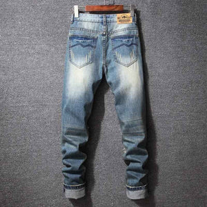 Hong Kong Style Ripped Jeans - MRC STOREbottomsMy StoreHong Kong Style Ripped JeansMRC STORECJXX197721201AZRetro Blue28