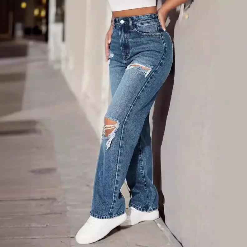 European Ripped Jeans - MRC STOREbottomsMy StoreEuropean Ripped JeansMRC STORECJNZ206750806FUSky Blue2XL