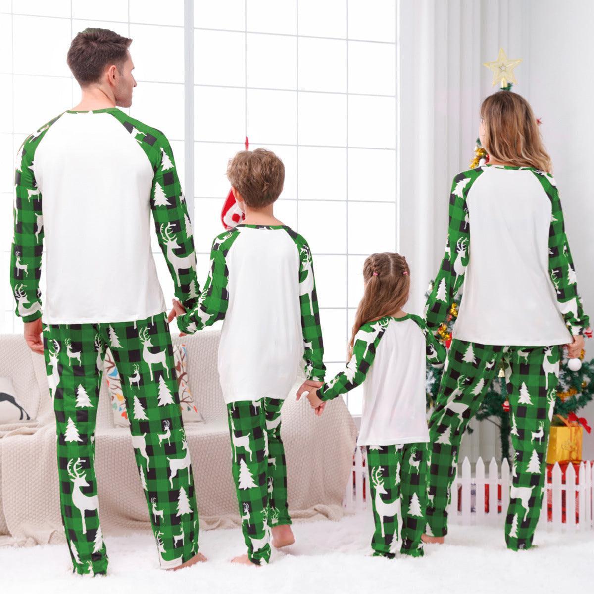 Festive Plaid Stitching Christmas Wear Parent - Child Leisure Wear Set – Cozy Family Homewear - MRC STOREChristmasMy StoreFestive Plaid Stitching Christmas Wear Parent - Child Leisure Wear Set – Cozy Family Homewear - MRC STOREMRC STORECJYD192554002BY230GreenDad 2XL