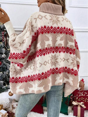 Cozy Turtleneck Christmas Sweater with Batwing Sleeves – Perfect for the Festive Season - MRC STOREChristmasMy StoreCozy Turtleneck Christmas Sweater with Batwing Sleeves – Perfect for the Festive Season - MRC STOREMRC STORECJMY220309103CXPicture ColorL