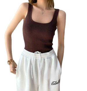 Knitted Vest Jumpsuit - MRC STOREclothesMy StoreKnitted Vest JumpsuitMRC STORECJTZ209317702BYBlackFree Size