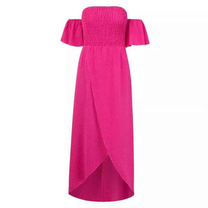 Summer Fashion Long Beach Dress - MRC STOREclothesMy StoreSummer Fashion Long Beach DressMRC STORECJLY205743607GTRose RedL