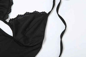 Elegant Lace Up Hollow Dress - MRC STOREDressMy StoreElegant Lace Up Hollow DressMRC STORECJLY208996903CXBlackL