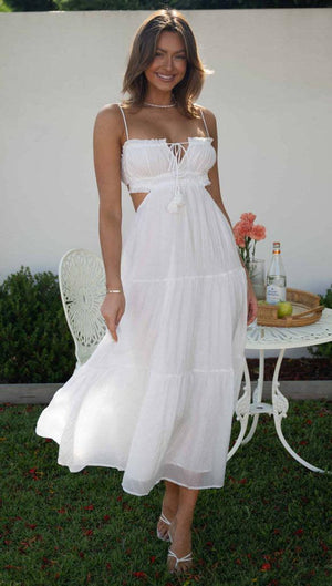 Female Hollow Backless Stitching Big Swing Dress – Elegant Sling Style Dress - MRC STOREDressMy StoreFemale Hollow Backless Stitching Big Swing Dress – Elegant Sling Style Dress - MRC STOREMRC STORECJLY202033503CXWhiteL