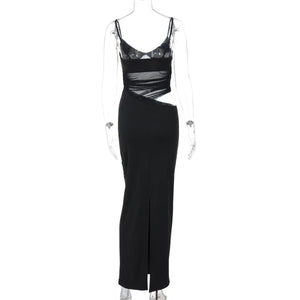 Mesh Dress Women - Winter Slit See - Through - MRC STOREDressMy StoreMesh Dress Women - Winter Slit See - ThroughMRC STORECJLY228682503CXBlackL