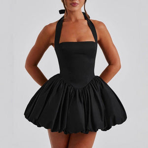 Women’s Halter Puffy Dress – Lace - Up, High Waist - MRC STOREDressMy StoreWomen's Halter Lace Up Puffy Dress – High Waist Sleeveless Elegant Evening Dress - MRC STOREMRC STORECJLY227427203CXBlackL