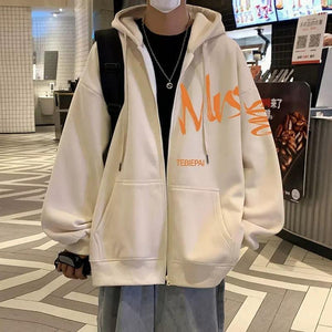 Letter Print Full Zip Hoodie – Hong Kong Style - MRC STOREHoodieMy StoreHong Kong Style Letter Printed Full Zip Hoodie – Cozy & Stylish Outerwear for Youth - MRC STOREMRC STORECJWY219286964LOApricot Velvet2XL