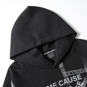 Fashion Letter Printed Graffiti Streetwear Hoodie with Bold Typography - MRC STOREHoodieMy StoreFashion Letter Printed Graffiti Streetwear Hoodie with Bold Typography - MRC STOREMRC STORECJWY209623107GTDark GrayL