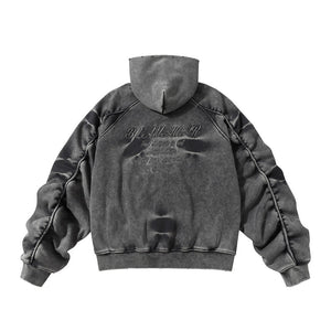 Men’s Fleece Hoodie - Retro Washed Style - MRC STOREHoodieMy StoreMen’s Fleece Hoodie - Retro Washed Style My Store MRC STORECJWY229017303CXBlackL