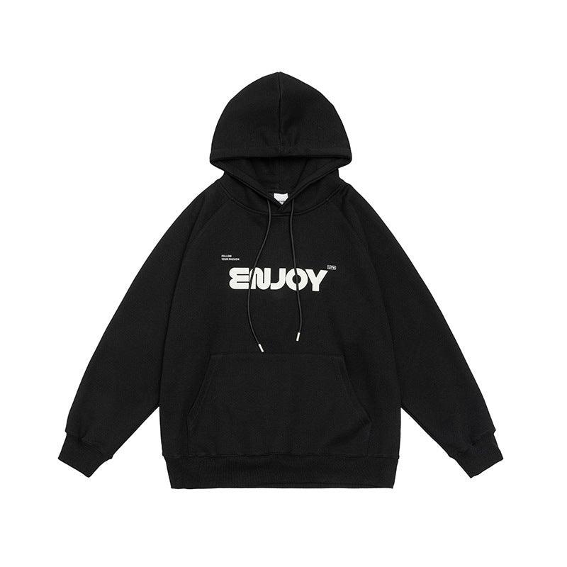 Unisex Loose - Fit Letter Print Hooded Sweater – Casual Comfort for Teenagers - MRC STOREHoodieMy StoreUnisex Loose - Fit Letter Print Hooded Sweater – Casual Comfort for Teenagers - MRC STOREMRC STORECJWY213819702BYBlackL