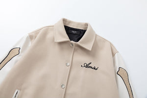 Men’s Woolen Jacket - Bone Embroidered Style - MRC STOREJacketsMy StoreMen’s Woolen Jacket - Bone Embroidered Style My Store MRC STORECJXZ240022007GTBrownL