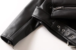 Black PU Leather Zip Jacket – Long Sleeve - MRC STOREJacketsMy StoreWomen's Black PU Leather Zip Jacket – Stylish Acrylic Long - Sleeve Outerwear - MRC STOREMRC STORECJYD229210205EVBlack2XL