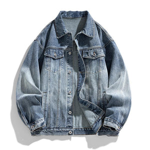 Men's Retro Loose Denim Jacket – Trendy Acetate Fiber Jacket for Casual Wear - MRC STOREJacketsMy StoreMen's Retro Loose Denim Jacket – Trendy Acetate Fiber Jacket for Casual Wear - MRC STOREMRC STORECJXZ228150705EVBlack2XL