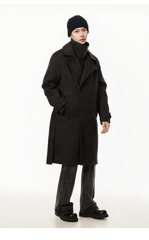 Double Breasted Men's Over the Knee Trench Coat - MRC STOREJacketsMy StoreDouble Breasted Men's Over the Knee Trench Coat – High Grade Elegance - MRC STOREMRC STORECJYD219827302BYGrayL