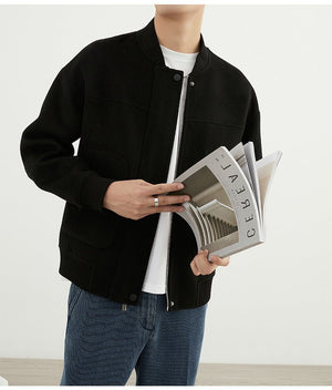 Woolen Coat - Short Baseball Style - MRC STOREJacketsMy StoreMen’s Woolen Coat - Short Baseball Style My Store MRC STORECJXZ232889507GTGray RiceL