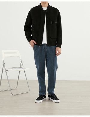 Woolen Coat - Short Baseball Style - MRC STOREJacketsMy StoreMen’s Woolen Coat - Short Baseball Style My Store MRC STORECJXZ232889507GTGray RiceL