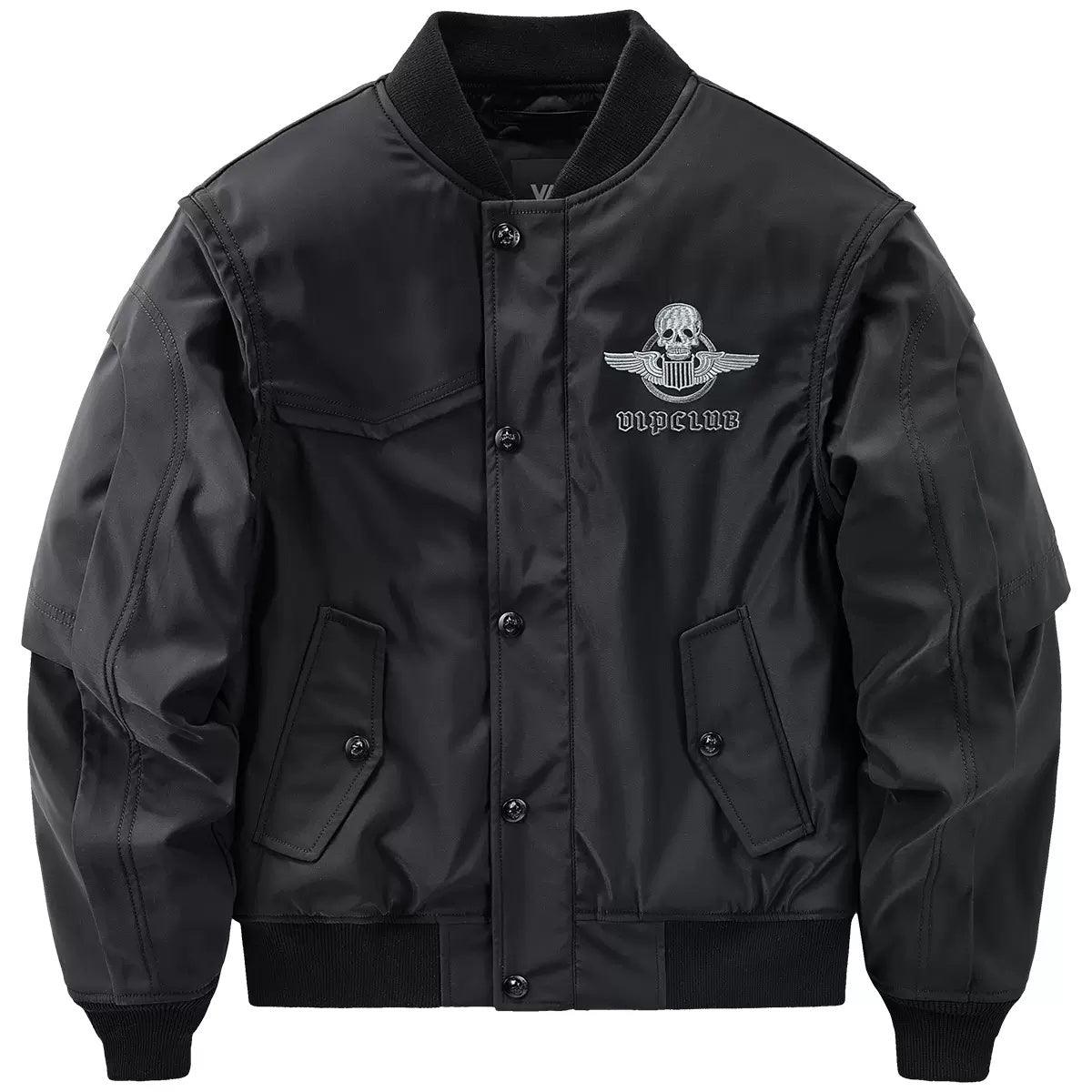 Men's Functional Embroidered Flight Jacket – Stylish Loose Fit Jacket - MRC STOREJacketsMy StoreMen's Functional Embroidered Flight Jacket – Stylish Loose Fit Jacket - MRC STOREMRC STORECJXZ160821510JQBlackThin