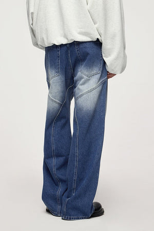 Men’s Wide Leg Jeans - Washed Cut Trousers - MRC STOREjeansMy StoreMen’s Wide Leg Jeans - Washed Cut Trousers My Store MRC STORECJXX240661303CXBlack And GrayL