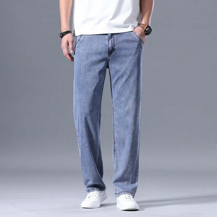 Men’s Lyocell Jeans - Loose Straight Casual - MRC STOREjeansMy StoreMen’s Lyocell Jeans - Loose Straight Casual My Store 40.63MRC STORECJXX240233812LOBlue And Gray28