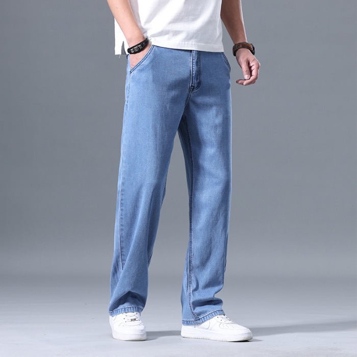 Men’s Lyocell Jeans - Loose Straight Casual - MRC STOREjeansMy StoreMen’s Lyocell Jeans - Loose Straight Casual My Store 40.63MRC STORECJXX240233801AZLight Blue28