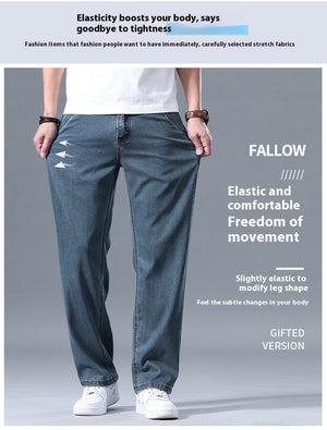 Men’s Lyocell Jeans - Loose Straight Casual - MRC STOREjeansMy StoreMen’s Lyocell Jeans - Loose Straight Casual My Store MRC STORECJXX240233823WDSmoky Gray28