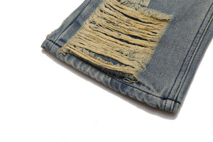 High Street Hand Scratched Whiskering Flare Jeans – Blue Denim - MRC STOREjeansMy StoreHigh Street Hand Scratched Whiskering Flare Jeans – Blue Denim - MRC STOREMRC STORECJNZ156168703CXBlueL