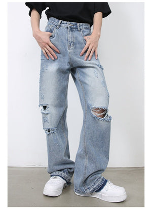 Ripped Jeans - Retro High Street Blue - MRC STOREjeansMy StoreMen’s Ripped Jeans - Retro High Street Blue My Store MRC STORECJXX235397403CXBlueL