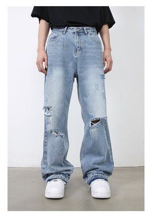 Ripped Jeans - Retro High Street Blue - MRC STOREjeansMy StoreMen’s Ripped Jeans - Retro High Street Blue My Store MRC STORECJXX235397403CXBlueL