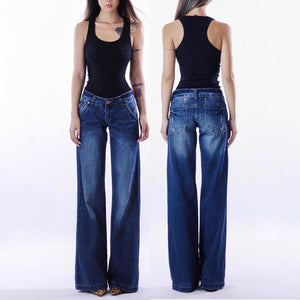 Retro Jeans - Low Waist Washed Blue - MRC STOREjeansMy StoreWomen’s Retro Jeans - Low Waist Washed Blue My Store MRC STORECJNZ235199003CXDark Blue Common StyleM