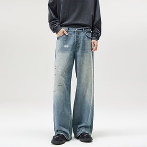 Men’s Loose Jeans - Splash - Ink Washed Style - MRC STOREjeansMy StoreMen’s Loose Jeans - Splash - Ink Washed Style My Store MRC STORECJNZ241563005EVIce Blue2XL