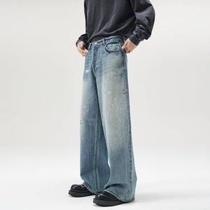 Men’s Loose Jeans - Splash - Ink Washed Style - MRC STOREjeansMy StoreMen’s Loose Jeans - Splash - Ink Washed Style My Store MRC STORECJNZ241563005EVIce Blue2XL