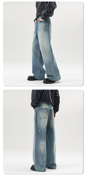 Men’s Loose Jeans - Splash - Ink Washed Style - MRC STOREjeansMy StoreMen’s Loose Jeans - Splash - Ink Washed Style My Store MRC STORECJNZ241563005EVIce Blue2XL