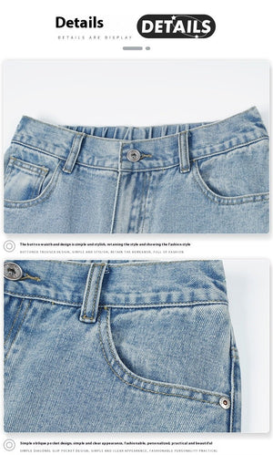 Light blue vintage men's jeans with a loose straight fit and wide legs, featuring washed denim and classic style.