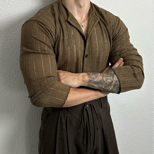 Men’s Hollow Cardigan - Solid Color Slim - MRC STORELong SleeveMy StoreMen’s Hollow Cardigan - Solid Color Slim My Store MRC STORECJDS235440011KPBlack2XL