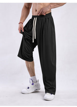 Men’s Wide - Leg Pants - Draping Casual Trousers - MRC STOREpant'sMy StoreMen’s Wide - Leg Pants - Draping Casual Trousers My Store MRC STORECJXX243040427AZGreenL