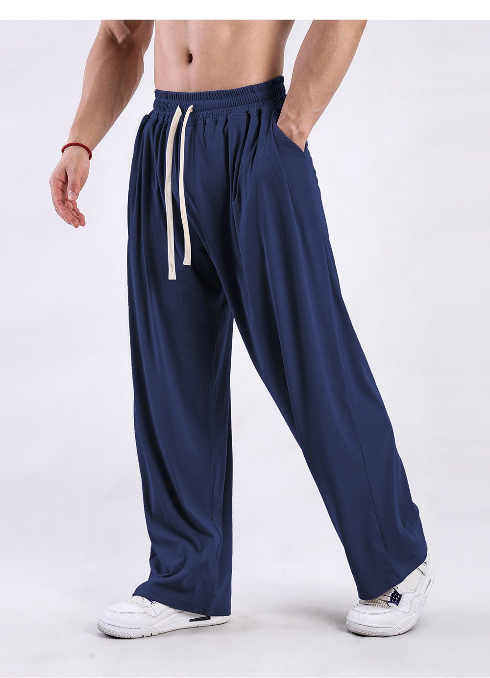 Men’s Wide - Leg Pants - Draping Casual Trousers - MRC STOREpant'sMy StoreMen’s Wide - Leg Pants - Draping Casual Trousers My Store MRC STORECJXX243040433GTNavy BlueL