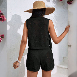 Knitted Vest Set - Seaside Loose - MRC STOREsetMy StoreWomen’s Knitted Vest Set - Seaside Loose My Store MRC STORECJYD233213003CXBlackL