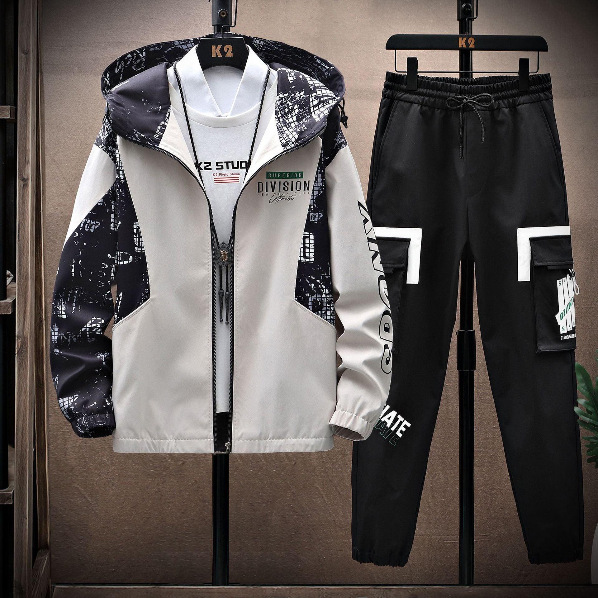 Fashion Casual Lapel Jacket & Cargo Pants Set - Street Style - MRC STOREsetMy StoreFashion Casual Lapel Jacket & Cargo Pants Set - Street Style - MRC STOREMRC STORECJTZ154556110JQBeige2XL