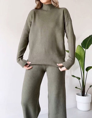 Knitted Suit - Turtleneck Loose Set - MRC STOREsetMy StoreWomen’s Knitted Suit - Turtleneck Loose Set My Store MRC STORECJLS213750604DWWhiteL