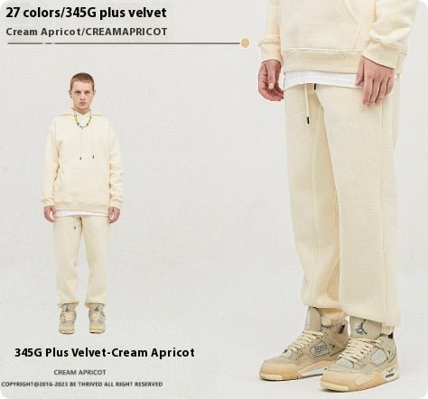 Men’s Velvet Sweatpants - Ankle Banded Pants - MRC STOREsetMy StoreMen’s Velvet Sweatpants - Ankle Banded Pants My Store 52.14MRC STORECJXX239477115OLCream apricot2XL