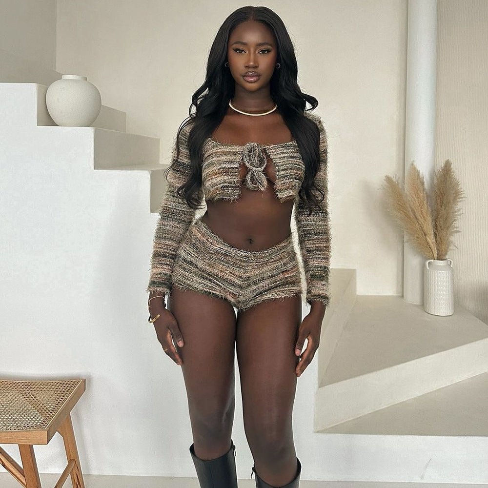 Women’s Two - Piece Suit - Hollow Strap Fashion - MRC STOREsetMy StoreWomen’s Two - Piece Suit - Hollow Strap Fashion My Store MRC STORECJLS242081003CXGreenL