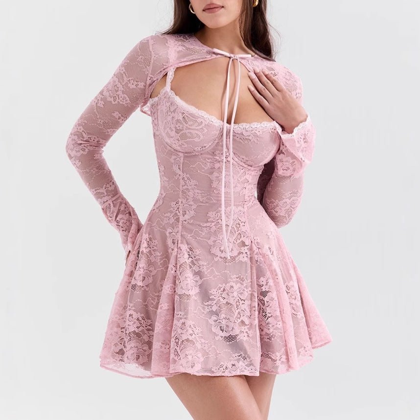 Women’s Lace Two - Piece - Suspender Skirt - MRC STOREsetMy StoreWomen’s Lace Two - Piece - Suspender Skirt My Store MRC STORECJLS231766103CXPinkL