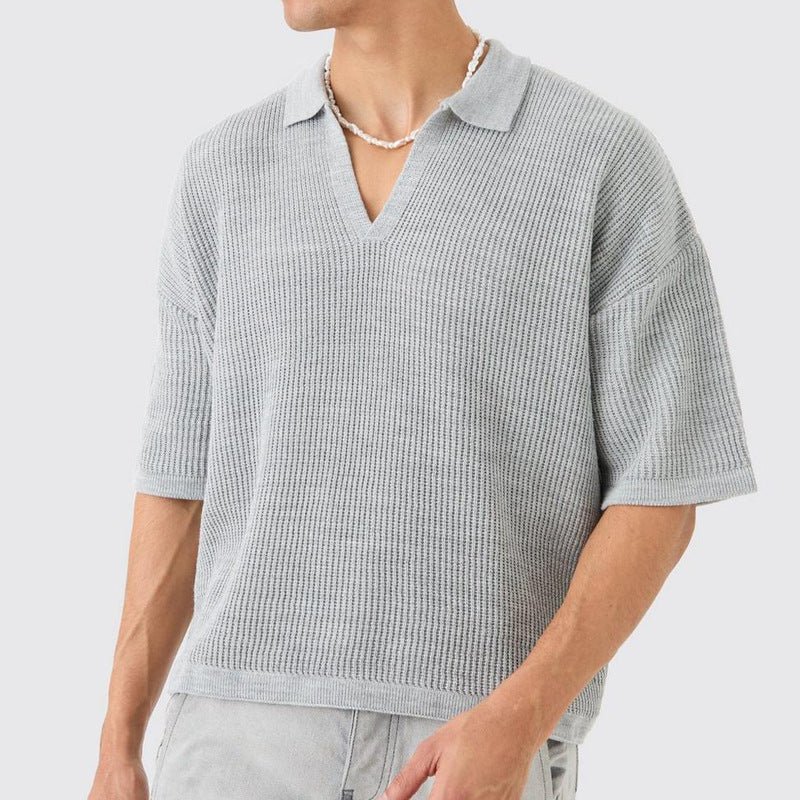 Men’s Casual Shirt - Polo V - Neck Short Sleeve - MRC STOREshirtMy StoreMen’s Casual Shirt - Polo V - Neck Short SleeveMRC STORECJDS228543009IRGrayL