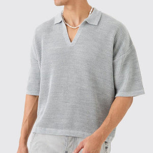 Men’s Casual Shirt - Polo V - Neck Short Sleeve - MRC STOREshirtMy StoreMen’s Casual Shirt - Polo V - Neck Short SleeveMRC STORECJDS228543009IRGrayL