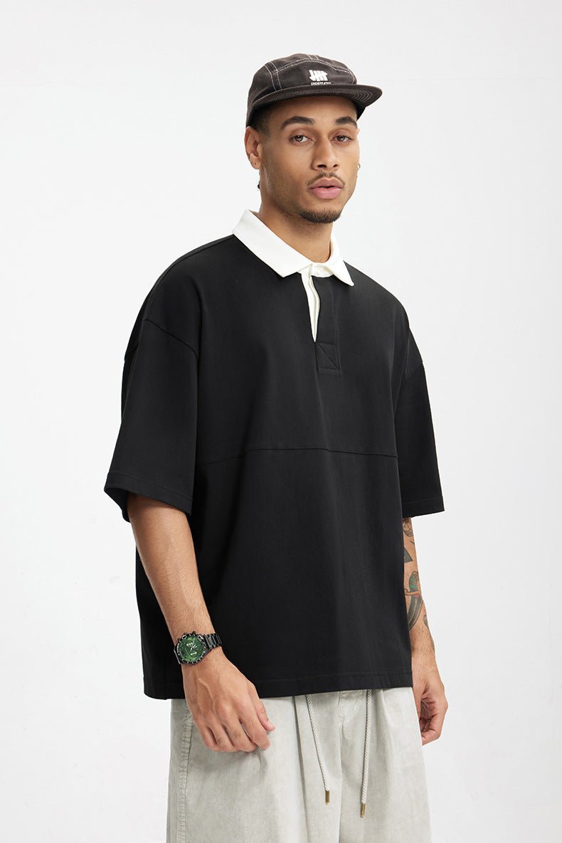 Men’s Polo Shirt - Mountain Contrast Lapel - MRC STOREshirtMy StoreMen’s Polo Shirt - Mountain Contrast Lapel My Store 27.99MRC STORECJYH233225105EVReactive BlackL